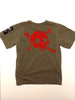 Monster Republic Olive Pirate Ship Short Sleeve Shirt
