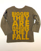 Monster Republic Robot Bigger They Are the Harder They Fall Long Sleeve Tee